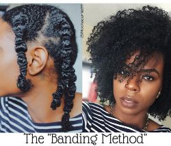 How to Stretch Your Hair with the Banding Method